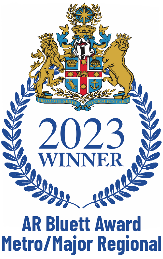 Bluett Award crest